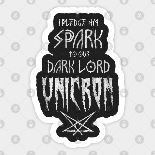 TF - Dark Lord Sticker by DEADBUNNEH